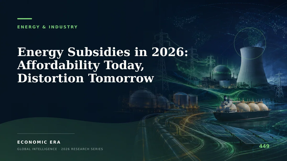 Energy Subsidies in 2026: Affordability Today, Distortion Tomorrow