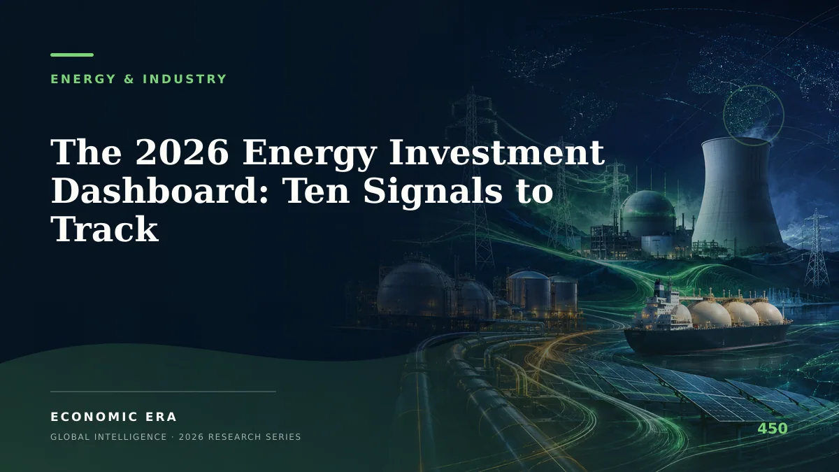 The 2026 Energy Investment Dashboard: Ten Signals to Track